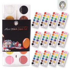 뮤즈 올인원 고체물감 12색 1BOX 12개입
