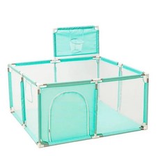 두꺼운 강철 파이프가있는 놀이터 Corralito 놀이 공원 활동 울타리 공 상자 게임, China Mainland, Green S