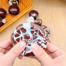 kururu 왁뿌볼 스트레스볼 말랑이 수제슬라임, 투명 보호 케이스 포함, 1개, 씨솔트