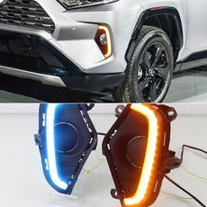 維尼好物 Toyota 2019-2021 RAV4 5代 日行燈 LED 霧燈, 1個, 2019-2021,雙色 白光+黃光
