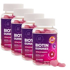 헬로러블리 헤어 비타민 구미 위드 비오틴 5000mcg Hello Lovely Biotin, 4개, 60정