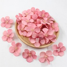 인조 해당꽃 조화 나무 웨딩 촬영 장식 소품, 1개, 수박레드