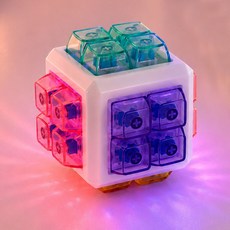 LED 32구 큐브 키캡 클릭커 청축 키보드 피젯토이, 1개