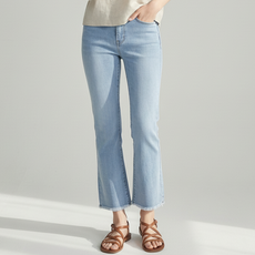 레몬소울 여성용 에라 세미 스판 부츠컷 청바지