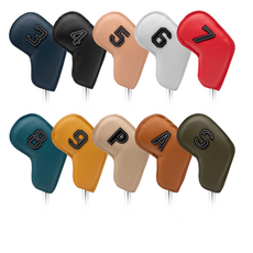 키밍 아이언 커버 10종 풀세트 헤드보호 골프채, 고급컬러 세트, 10개