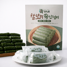 [떡메방식] 정가네 찰보리 쑥 인절미 돼지감자 카무트콩고물 쑥인절미, 1세트, 1kg