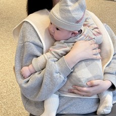 마롤로뜨 수유 턱받이 앞치마 엄마 가운 가리개 침받이 신생아 출산선물, 1개, 베이지_수유 앞치마, 1개입