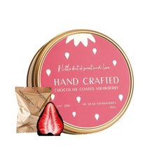 My Dear strawberries 手工草莓黑巧克力 - 精選手工製作 甜蜜幸福滋味, 100g, 1個