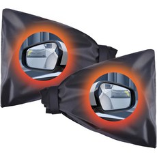 2팩 사이드 미러 커버 후방 보호 방수 겨울 프로텍터 - 대부분의 차량을 위한 방설 및 부동액 유니버설 디자인, 차량 백미러 자동차 사이드 미러 접이식 사이드미러 2팩