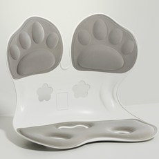 Aimbuck 허리 지지 빅사이즈 와이드 좌식 컴퓨터 의자 43x34x30cm, 회색