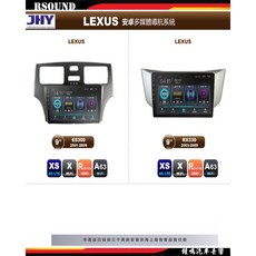 鐘鳴汽車音響 JHY LEXUS 凌志專用安卓機 ES300 RX330 導航影音娛樂系統 1.A63-4核2G32G, 1.A63-4核2G32G$18999