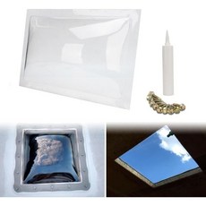 RV 스카이 라이트 외부 돔 18인치 x 26인치 외경 범용 모든 표준 14인치 22인치 개구부에 적합 교체용 여행용 트레일러 캠퍼 트럭 연기색, With Sealant, Clear