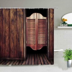 모로코 샤워 커튼 세트 세 게이트 기하학 패턴 출입구 디자인 입구 건축 동양 스타일 욕실 커튼