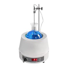 자기 교반 디지털 온도 조절 기능이 있는 LAB FISH 실험실 난방 맨틀 온도조절 히터 2000ml, HMSC-2000ML(No Flask)