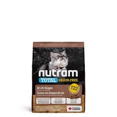 Nutram 紐頓 IDEAL Skin Coat & Stomach 貓飼料 1.13kg, 1個, 紐頓 T22無穀貓 火雞雞肉,5.4kg