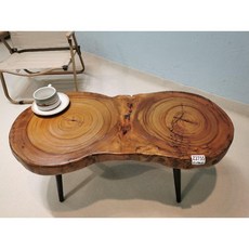 원목 우드 슬랩 테이블 좌식 다다미 와비사비 INS 감성 일본식 인테리어 거실 소형, Z2755 83-40-36.5(6.5T)