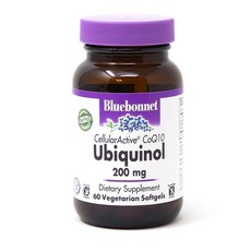 Bluebonnet 還原型輔酶Q10植物軟膠囊 200mg, 60顆, 1罐