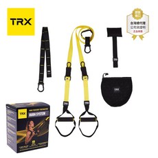 TRX BURN 懸吊訓練組-自主訓練版，全身鍛鍊，增強核心，輕巧便攜，居家健身首選, 1個, 新品, 黃色