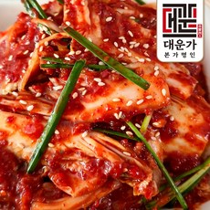 [대운가 본가명인] 전재료 국내산 배추 겉절이 갓담은 당일생산 김치 한정수량, 1개, 3kg