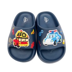 POLI救援小英雄兒童卡通造型拖鞋，輕便防滑室內外涼拖鞋