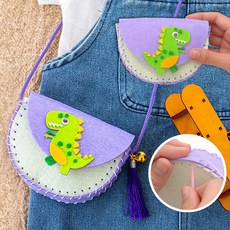 초등 미술활동 키트 동물 바느질가방 어린이날만들기 노인 만들기 초등 어르신 DIY 공룡, 무당벌레