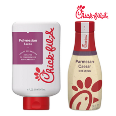 [Chick-fil-A] [1+1] 칙필에이 소스 Chickfila 폴리네시안 473ml + 파마산 시저 355ml 칙필레 소스 Chick-fil-A Dipping Sauce