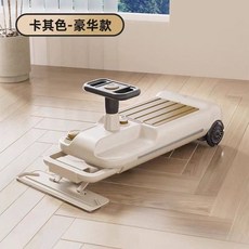 전동차 어린이 배터리 장난감 4륜 바닥청소 물걸레 청소전동차 탑승형 거실, B. 럭셔리 카키
