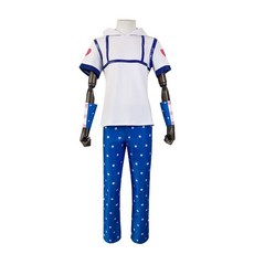 JOJO的奇妙冒險cos服 喬尼喬斯達cos同款服裝 二次元動漫展演出服, 1個, 喬尼套裝（上衣+長褲+帽子+0,XXL