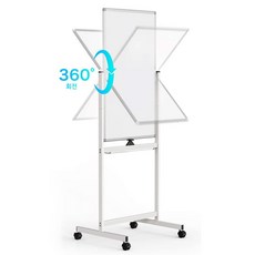 양면 이동식 화이트 보드 자석 회전형 칠판 마그네틱 bbr+2cJOJz, bbr+60x120cm MWB-6012