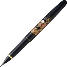【文具通】Kuretake 吳竹 蒔繪物語 萬年 毛筆 扇子 DU180-115 A108, 1個