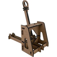 나무 투석기 키트 - 중세 장난감 목재 STEM 스냅 투게더 책상 크기의 소년 과학 교육용 생일 선물, Catapult