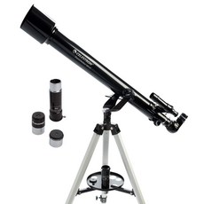 Celestron 파워시커 80AZS 천체망원경 조리개 80mm 입문자용 망원경 수동 경위대 작고 휴대하기 편함 보너스 천문학 소프트웨어 패키지, 60AZ 굴절기, 망원경 전용