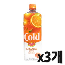 콜드 오렌지 주스, 900ml, 3개