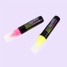 보드마카 수성 칠판 겸용 형광 마카 2본입 세트 똑템, 1개