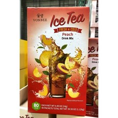 VONBEE 水蜜桃冰茶飲沖泡粉 80入, 14g, 1個, 80個裝