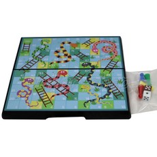 寶貝玩具屋 折疊棋盤磁性跳棋/蛇棋/五子棋 - 收納盒款智力遊戲棋, 1個, 2018蛇棋