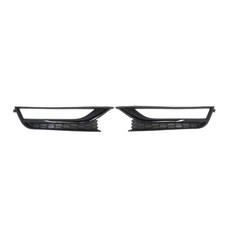 자동차 앞 좌측 범퍼 안개등 램프 크롬 그릴 VW Passat 2012 561853665 A 미국 버전, 04 Pair Gloss Black, 1개