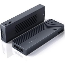 40Gbps SSD 인 냉각 팬이 썬더볼트 NVMe 외장 하드 드라이브 M 키 크기 22808 썬더볼트USB 포트와 호환됩니다.