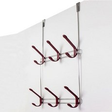 키친아트 도어훅 방문 옷걸이 후크 행거 자바라 2단, 빠른배송