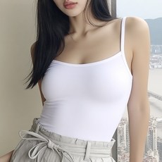 슬레진저 여성 브라탑나시 런닝 끈나시 모달 캡나시 메리야스 2종 세트