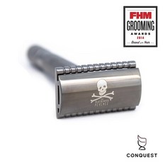 CONQUEST 英國 The Bluebeards Revenge Cutlass Razor 藍鬍子 手動刮鬍刀，舒適貼合，精準造型, 1個, 1