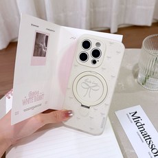 DFMEI 適用蘋果17ProMax液態蝴蝶結圖手機殼iPhone17磁吸支架精孔保護套