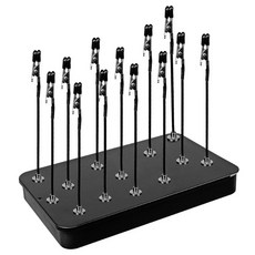 실버카우 프라모델 도색 자석 모델링 집게 스탠드 세트 고무팁, 팁12개+스탠드, 1개