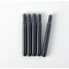 [또또샵] 무인양품 (MUJI) + 만년필 세트용 리필 잉크 블랙 5개입, 5개