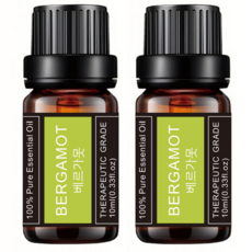 레노포프 천연 에센셜오일 & 블랜딩오일 35종 테라퓨틱등급, 2개, 7.베르가못, 10ml