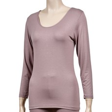 제삼오스토어 자연섬유 여성 내의 상의 발열 겨울 실내 인견반팔