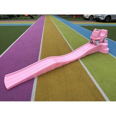 실내 놀이터 슬라이딩 미끄럼틀 자동차 키즈카페 놀이기구, 3단 도르래 (분홍색)