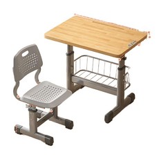 원목 학습 책상 의자 세트 높이조절 가정용 학생용, 70 책상 50 원목 책상 별 의자 수납 포함