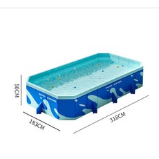 접이식 풀장 간이 수영장 펜션 마당 야외 물놀이 가정용, 1개, 3.2m 접이식 풀장