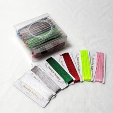 자수용 형광사 8m x 24색 실세트 프랑스자수, 혼합색상, 1개